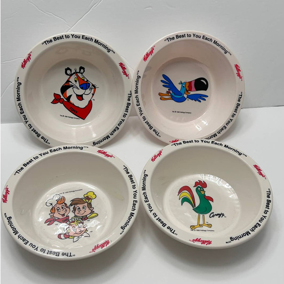 Kellogg Dining Vintage 995 Kelloggs Cereal Bowl Collection Poshmark